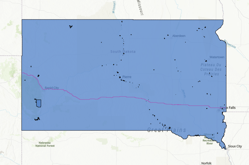 State Parks in South Dakota, using ArcGIS Online